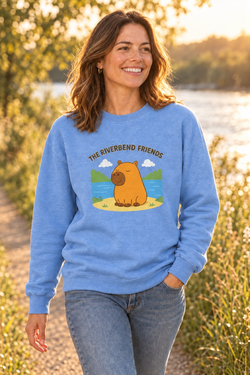 Riverbend Friends – Cabo Full Scene AWDis JH030 Sweatshirt