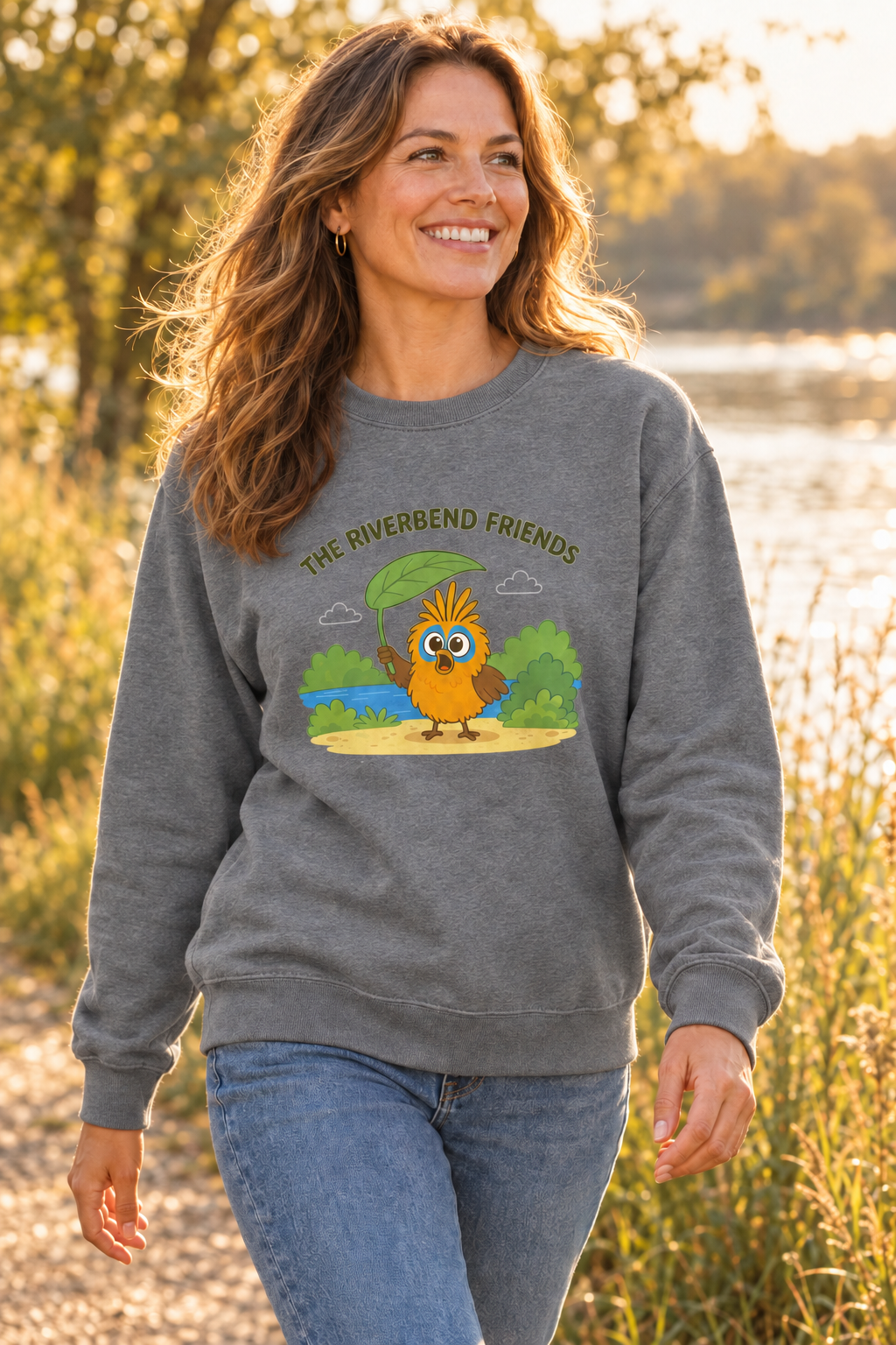 Riverbend Friends – Pip Full Scene AWDis JH030 Sweatshirt
