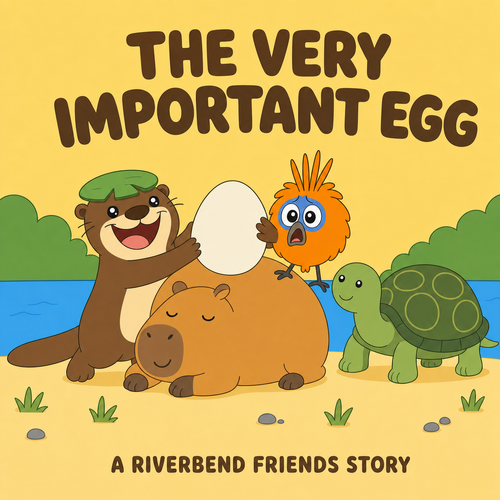The Very Important Egg — A Riverbend Friends Story, cover key art