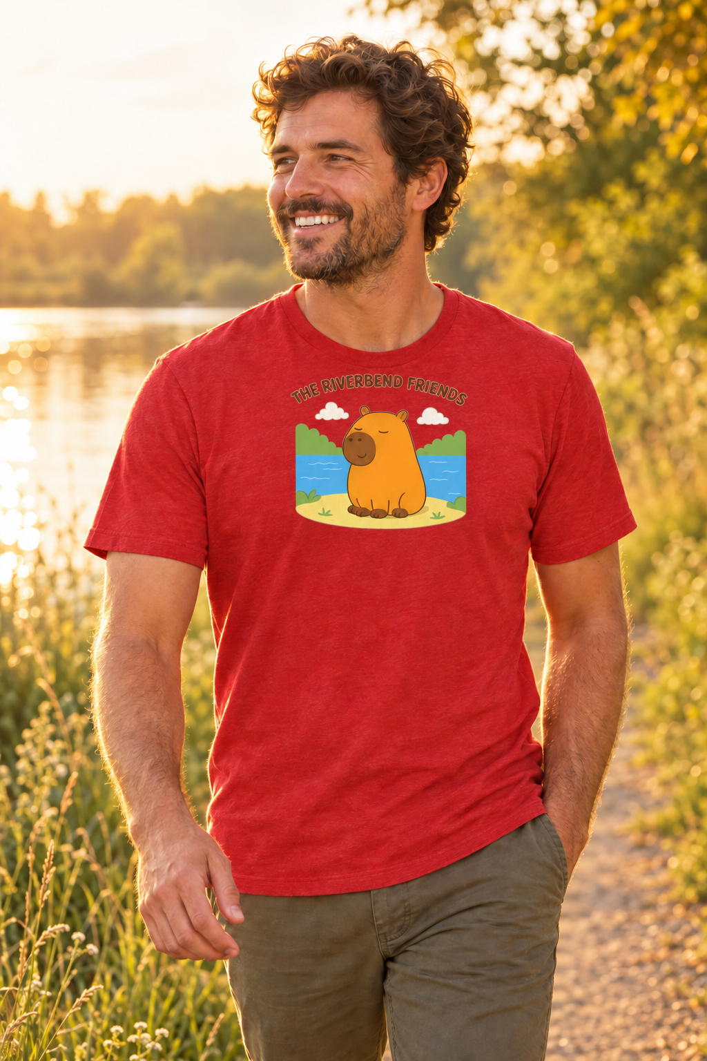 Riverbend Friends Cabo Full Scene lifestyle photo, adult tee