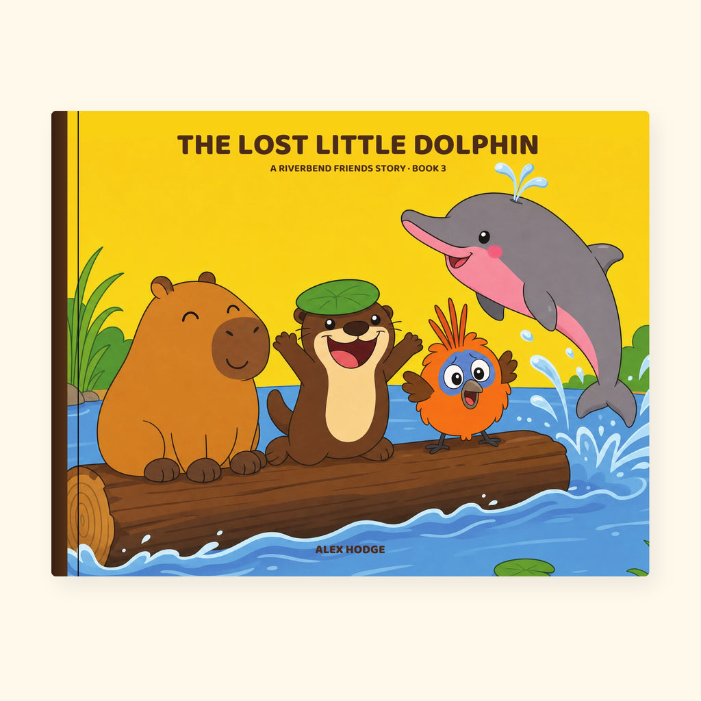 The Lost Little Dolphin – hardback picture book, Book 3 of The Riverbend Friends