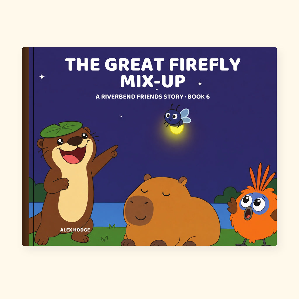 The Great Firefly Mix-Up – hardback picture book, Book 6 of The Riverbend Friends