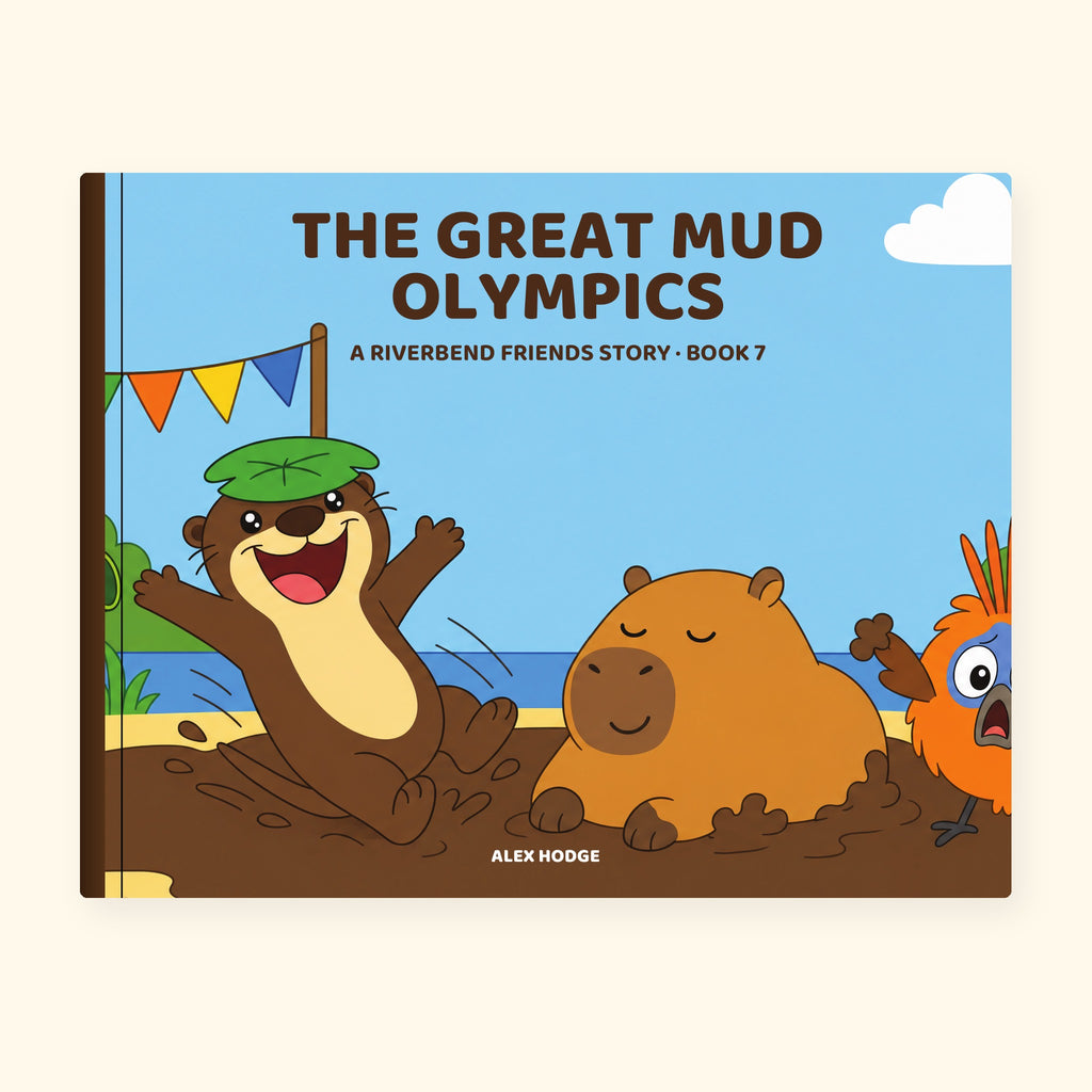 The Great Mud Olympics – hardback picture book, Book 7 of The Riverbend Friends