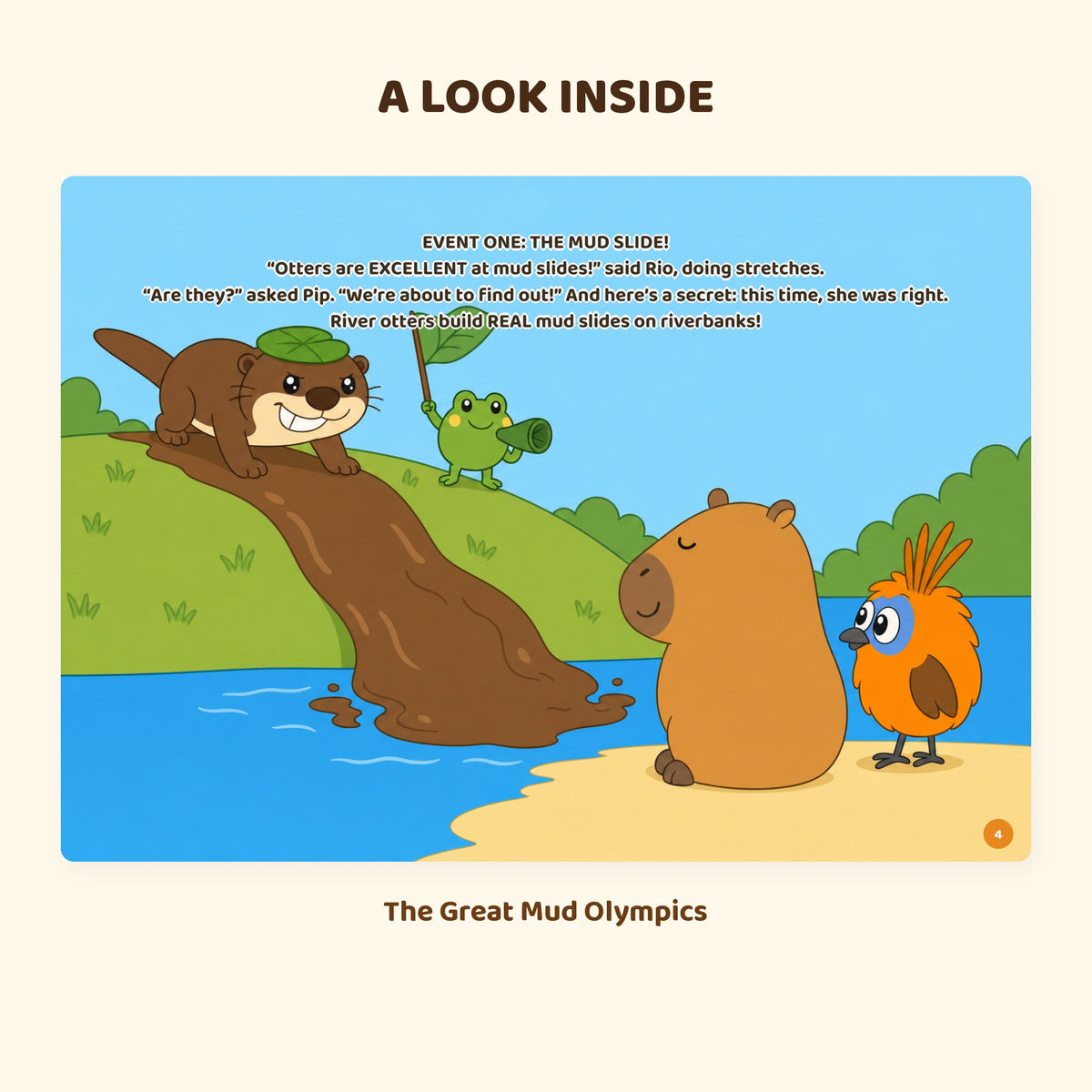 Another page inside The Great Mud Olympics