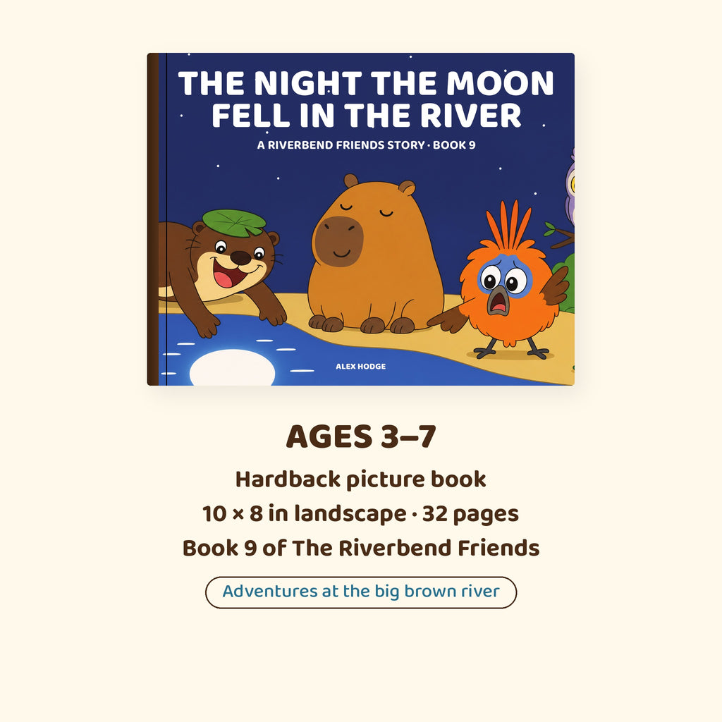 Ages 3–7 hardback picture book, 10 × 8 in landscape, 32 pages