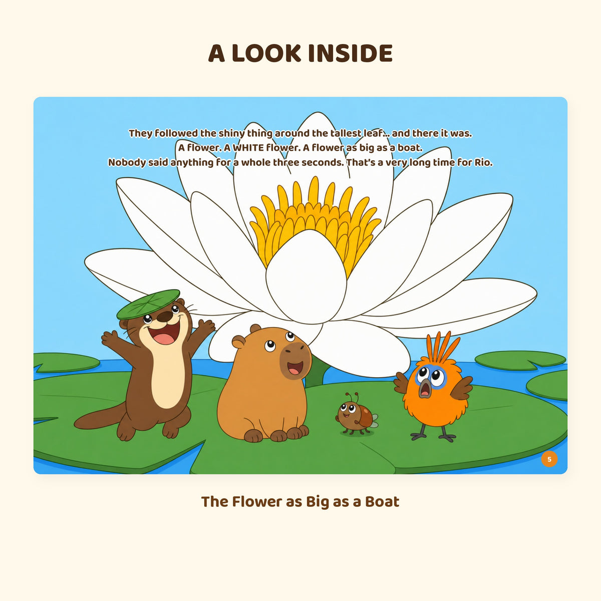 A look inside The Flower as Big as a Boat