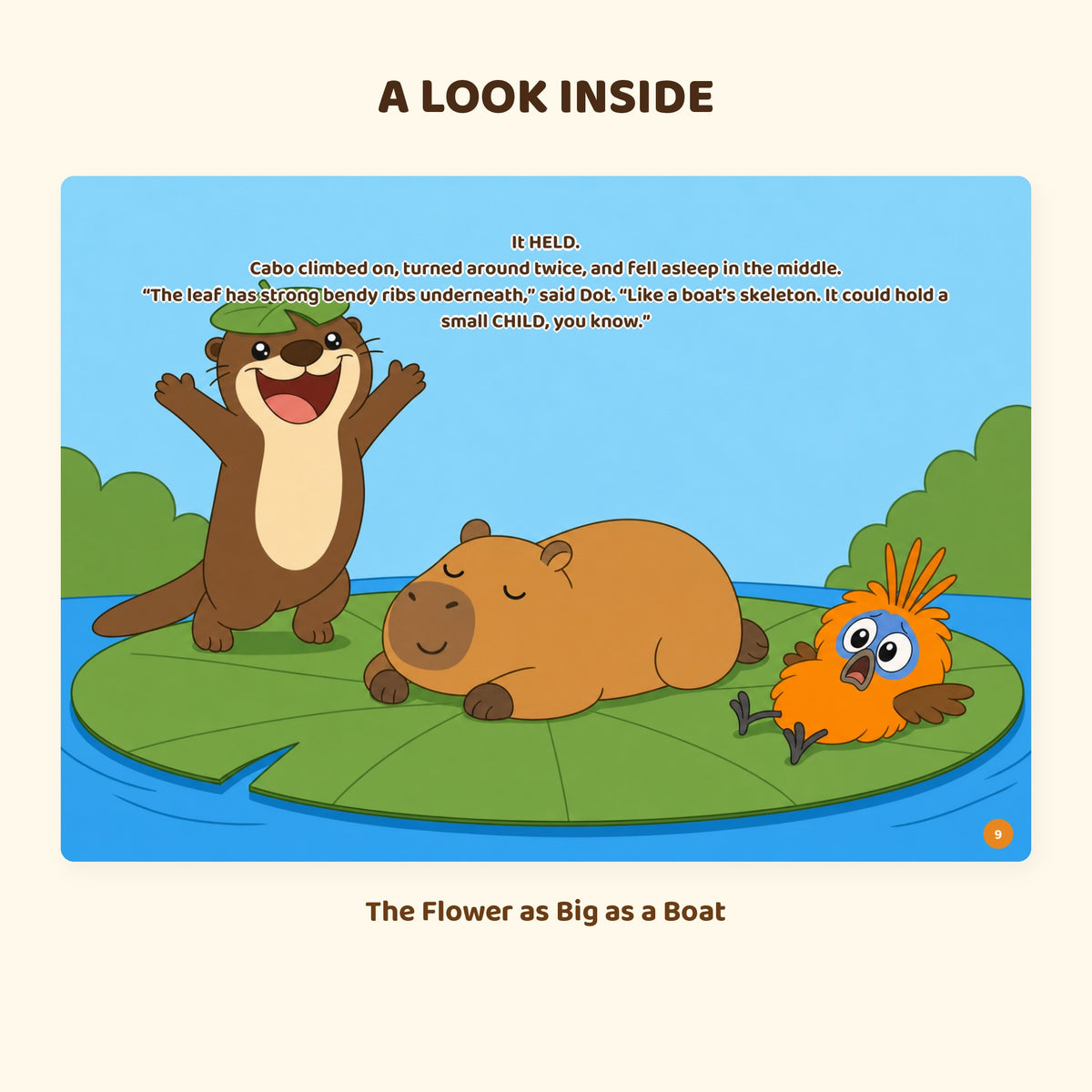 Another page inside The Flower as Big as a Boat